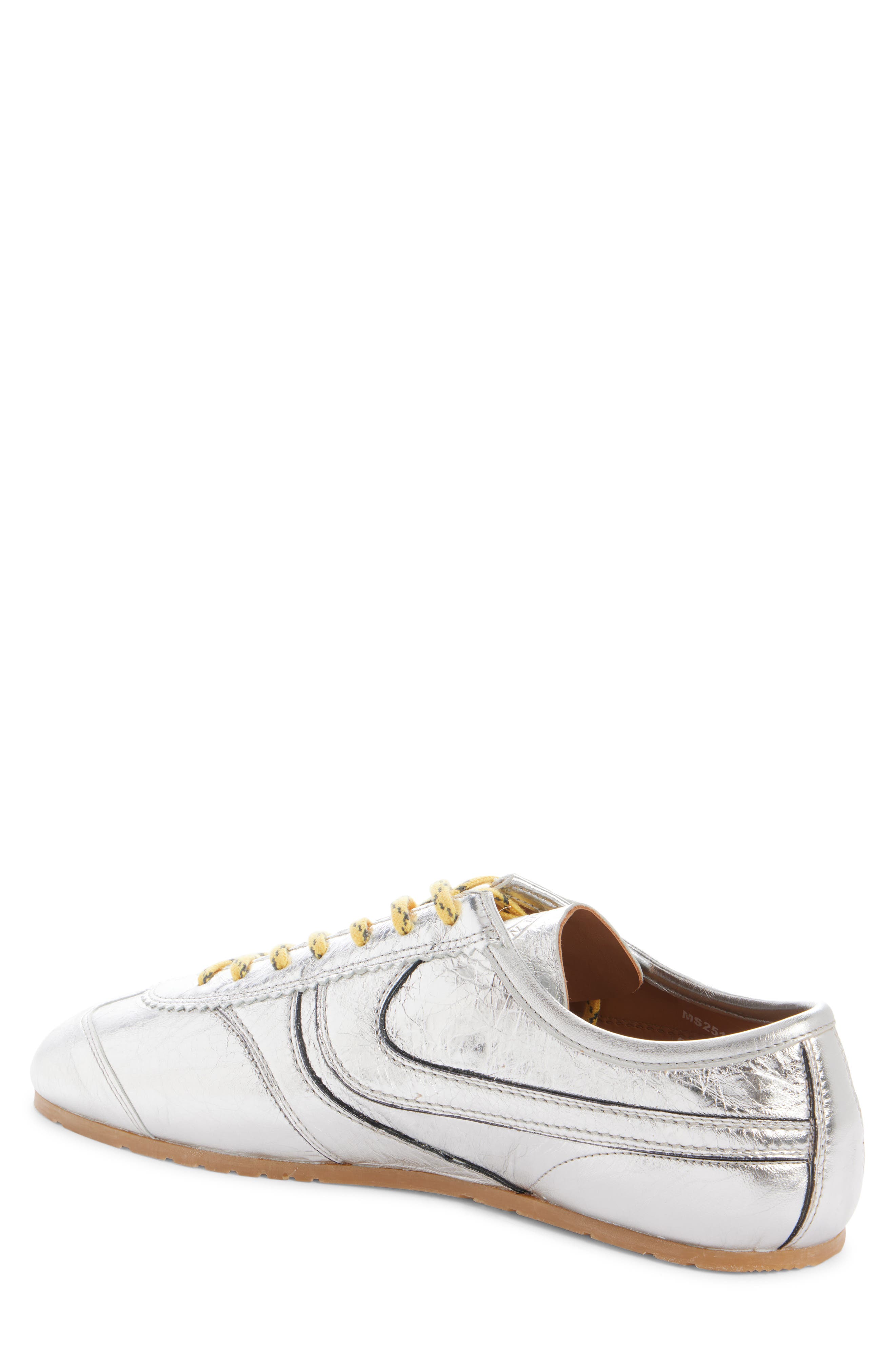 Dries Van Noten Metallic Sneaker, Alternate, color, Silver