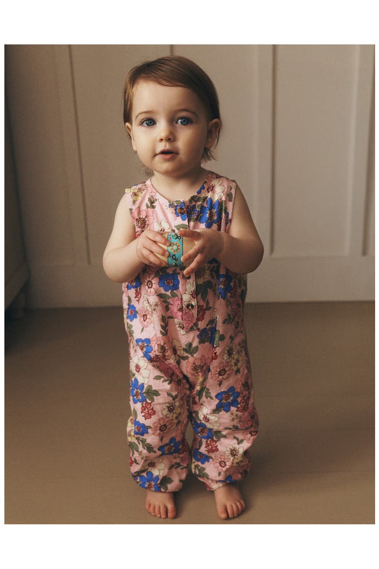 Button-Up Romper, Alternate, color, PINK FLORAL