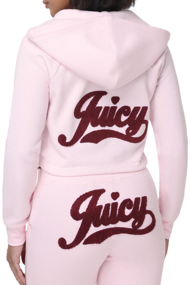 Cropped Bubble Fleece Hoodie, Alternate, color, SOFT GLOW
