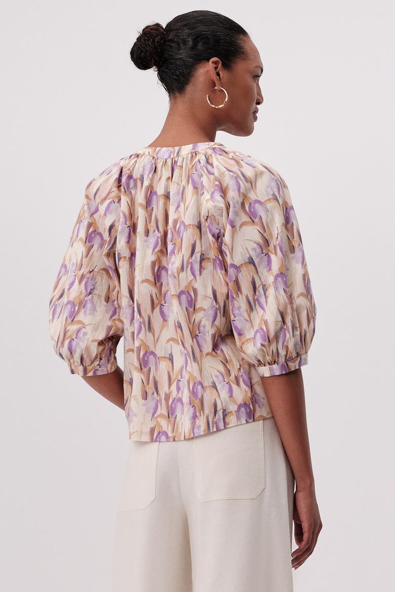 Mandy V Neck Short Sleeve Shirt, Alternate, color, Multi Color