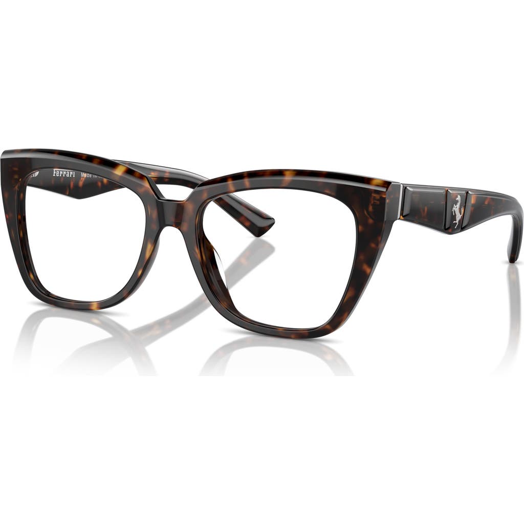 Ferrari 52mm Square Optical Glasses In Brown