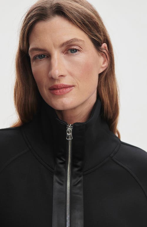 Varley Roxbury Zip-up Sweatshirt In Black
