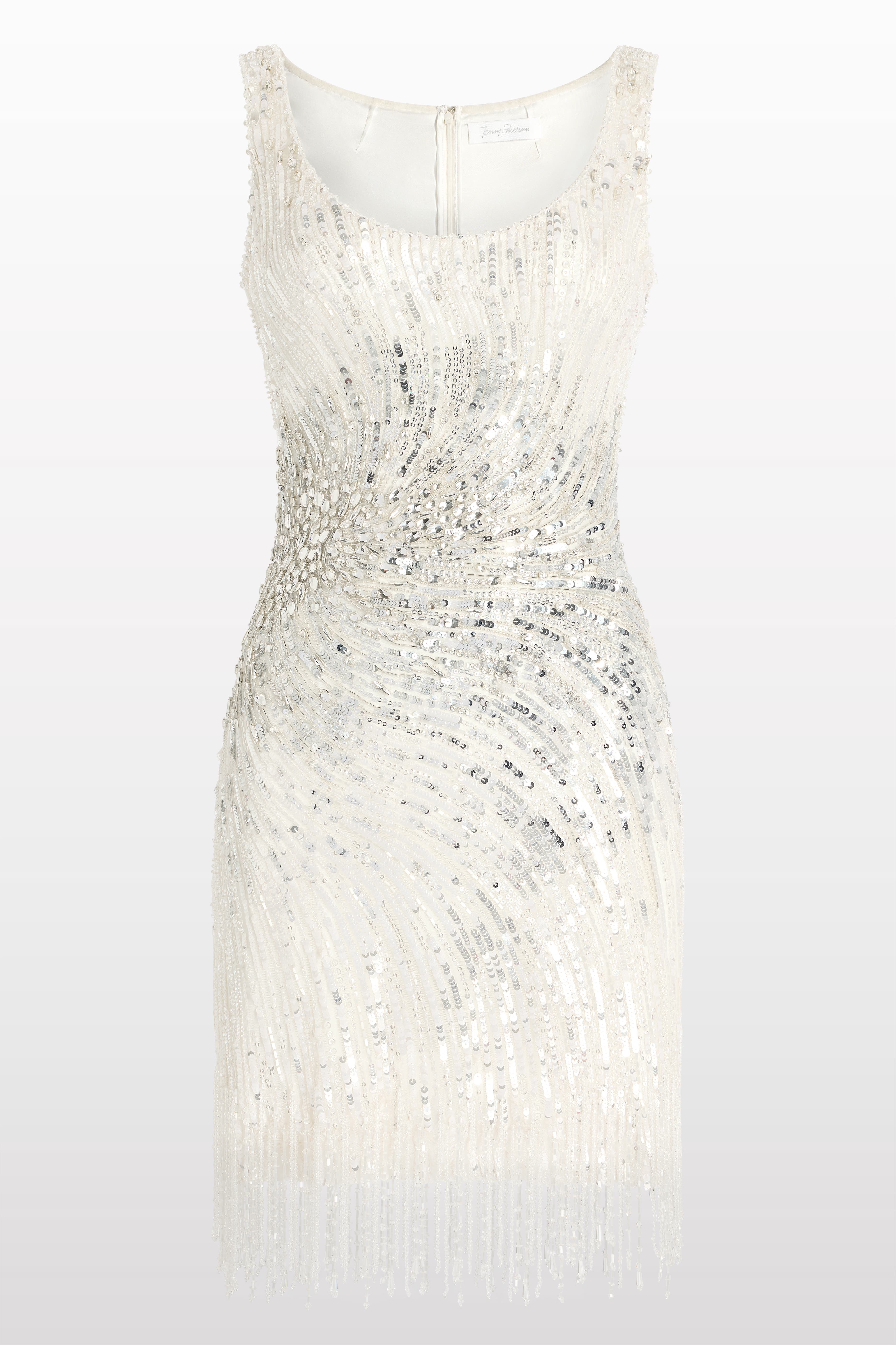 Noella Sequined Embellished Fringed Mini Dress