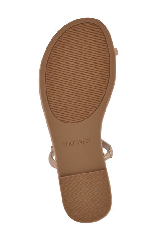 Shop Nine West Balon Slide Sandal In Light Natural