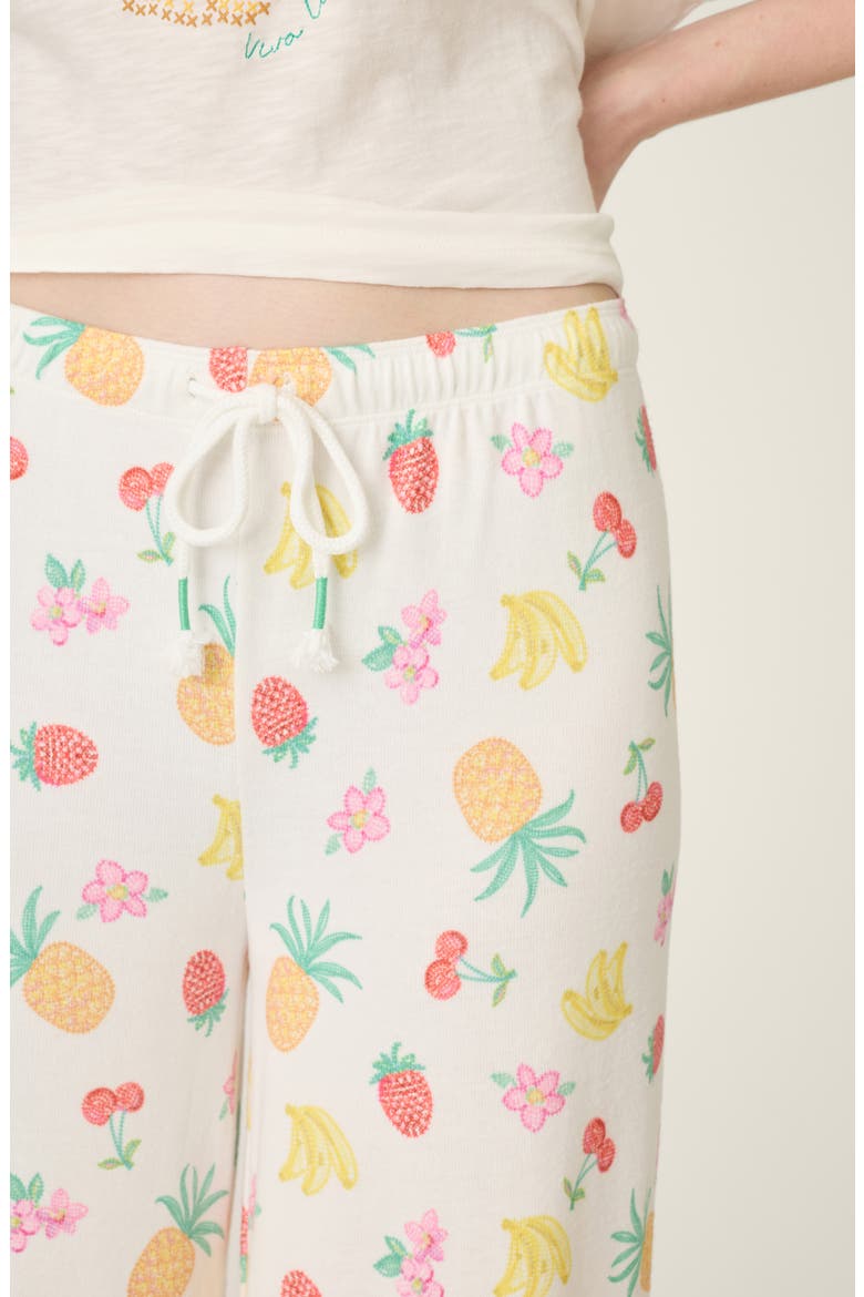 Viva La Vida Jersey Pajama Pants, Alternate, color, IVORY