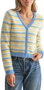 All in Favor Fluffy Striped Cardigan