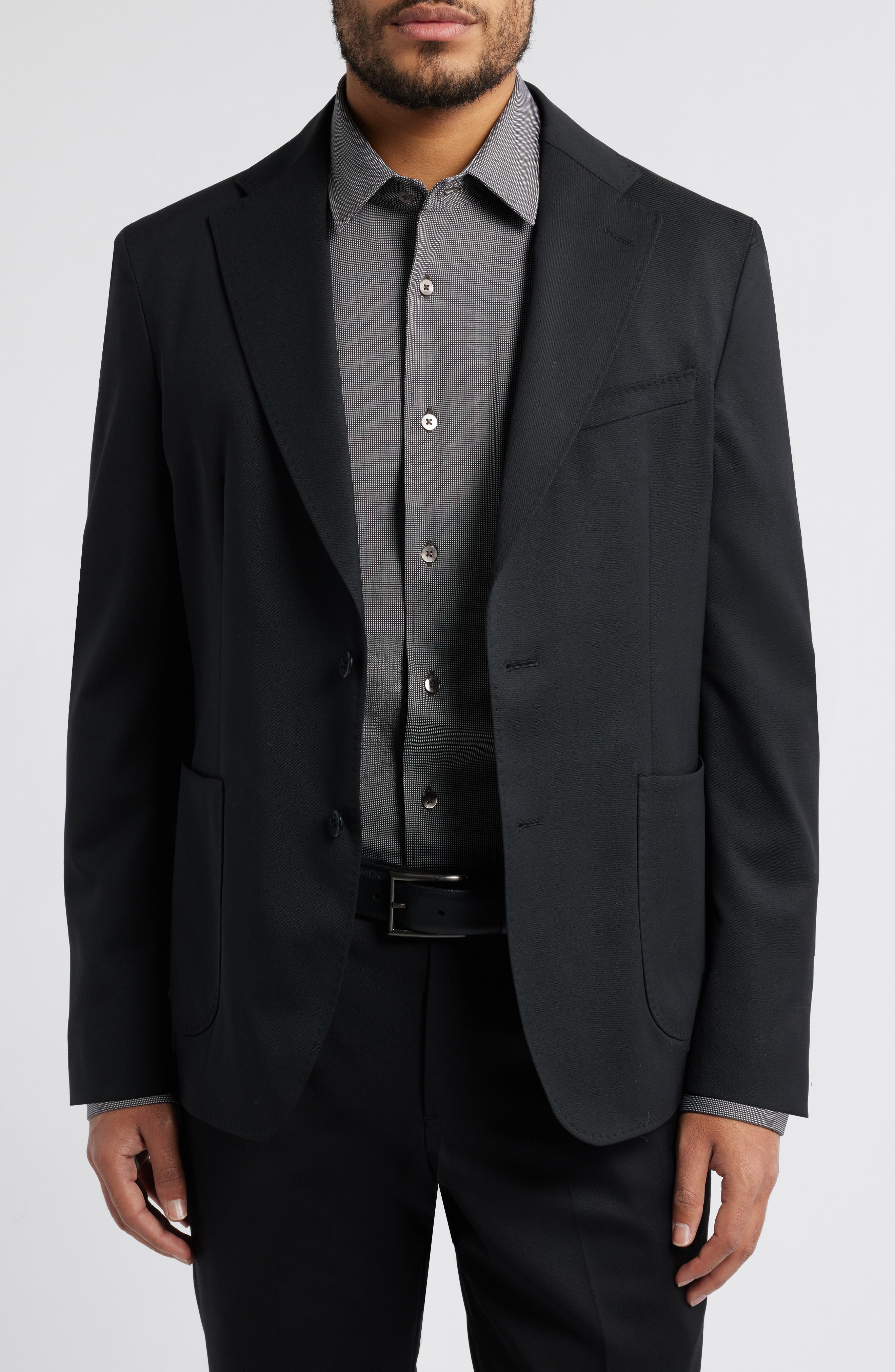 Samuel Solid Stretch Wool Sport Coat