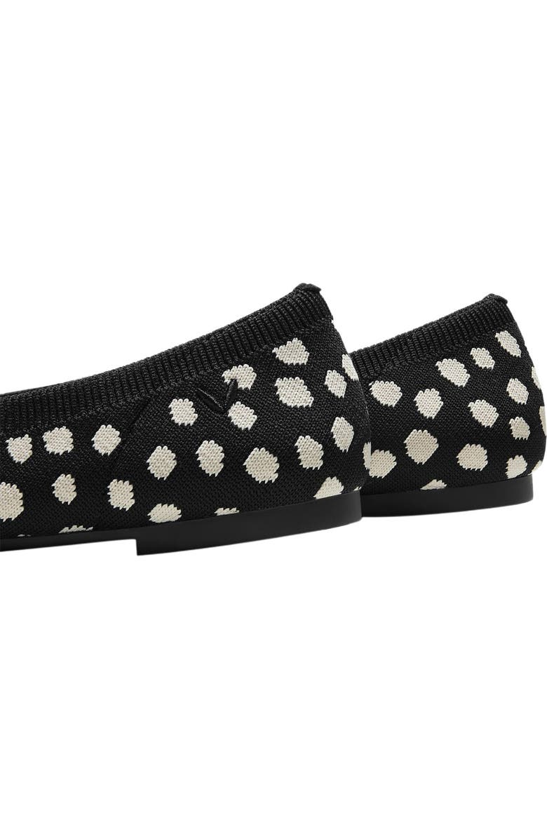 VIVAIA Round-Toe Flats, Alternate, color, Black Ivory Dots