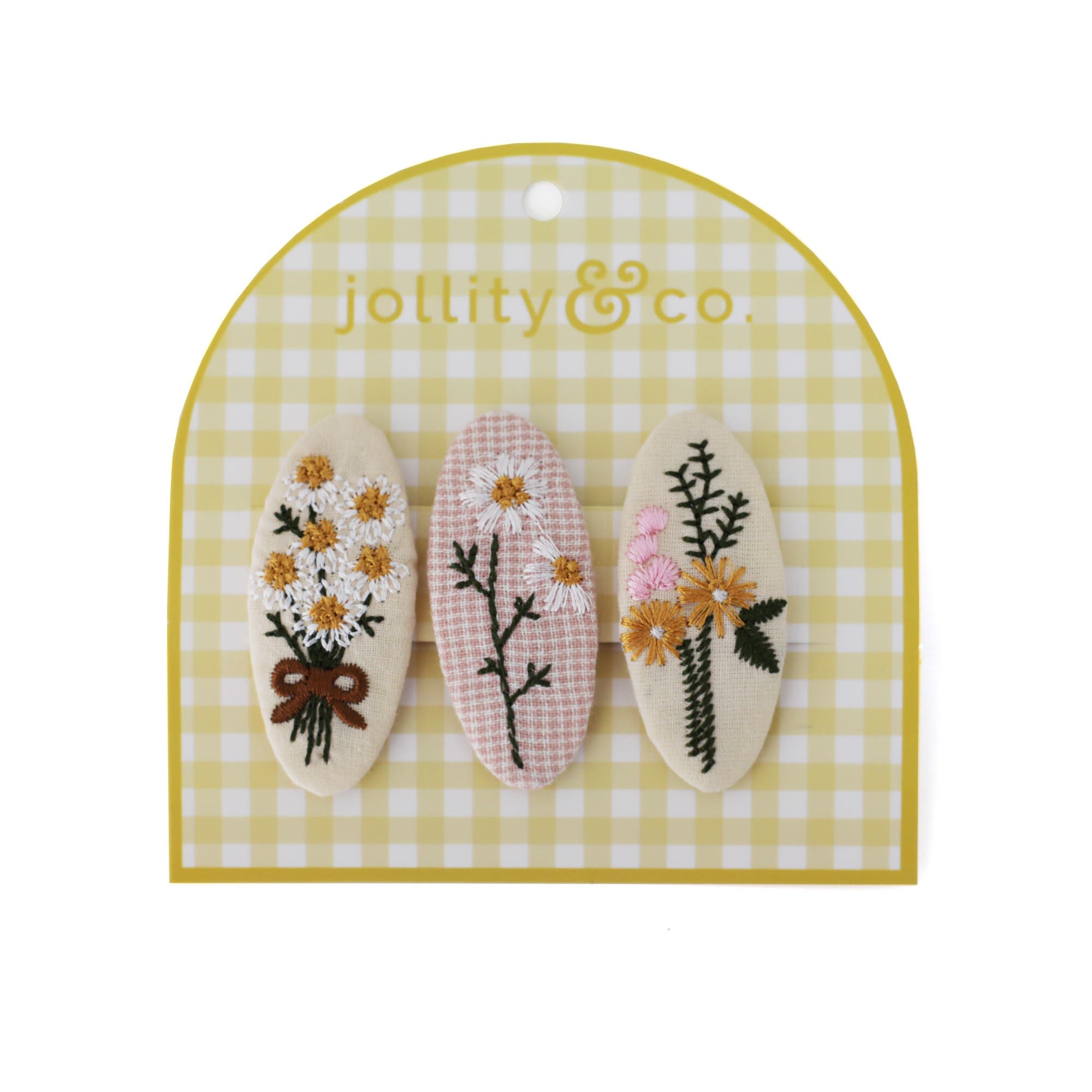 Oval Embroidered