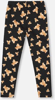 Deux par Deux Jersey Leggings Teddy Bear