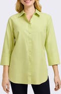 Foxcroft Madison Popover Cotton Oxford Shirt