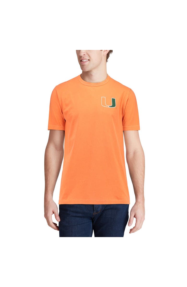 IMAGE ONE Men's Orange Miami Hurricanes Baseball Flag Comfort Colors T-Shirt, Alternate, color, Orange