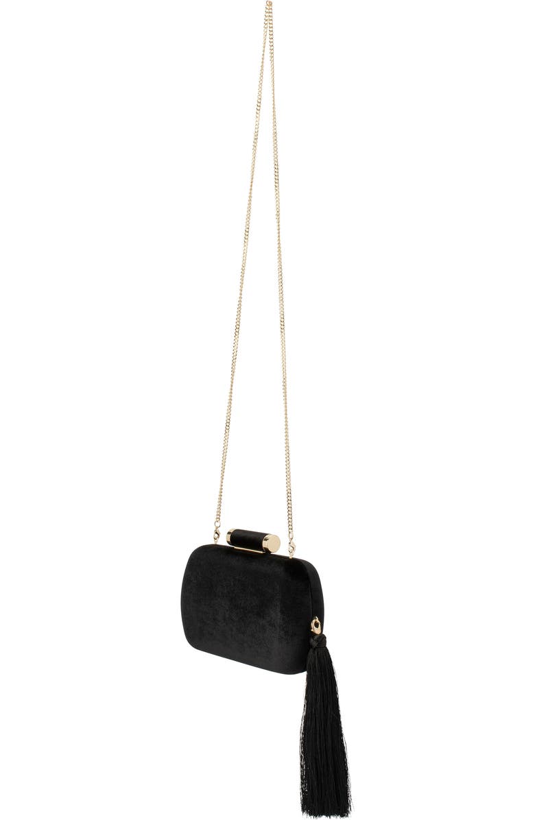 Olga Berg Matilda Velvet Clutch, Alternate, color,
