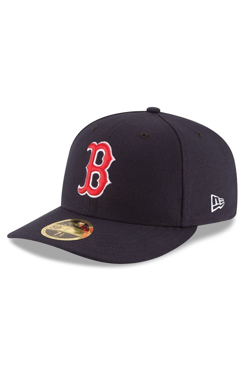 Men's New Era Navy Boston Red Sox Authentic Collection On Field Low Profile Game 59FIFTY Fitted Hat, Main, color, NAVY
