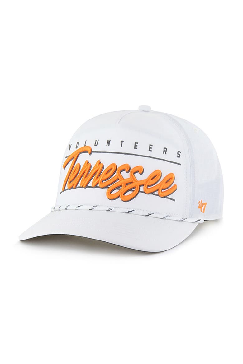 Men's '47 White Tennessee Volunteers Condor Hitch brrr° Adjustable Hat, Main, color, White