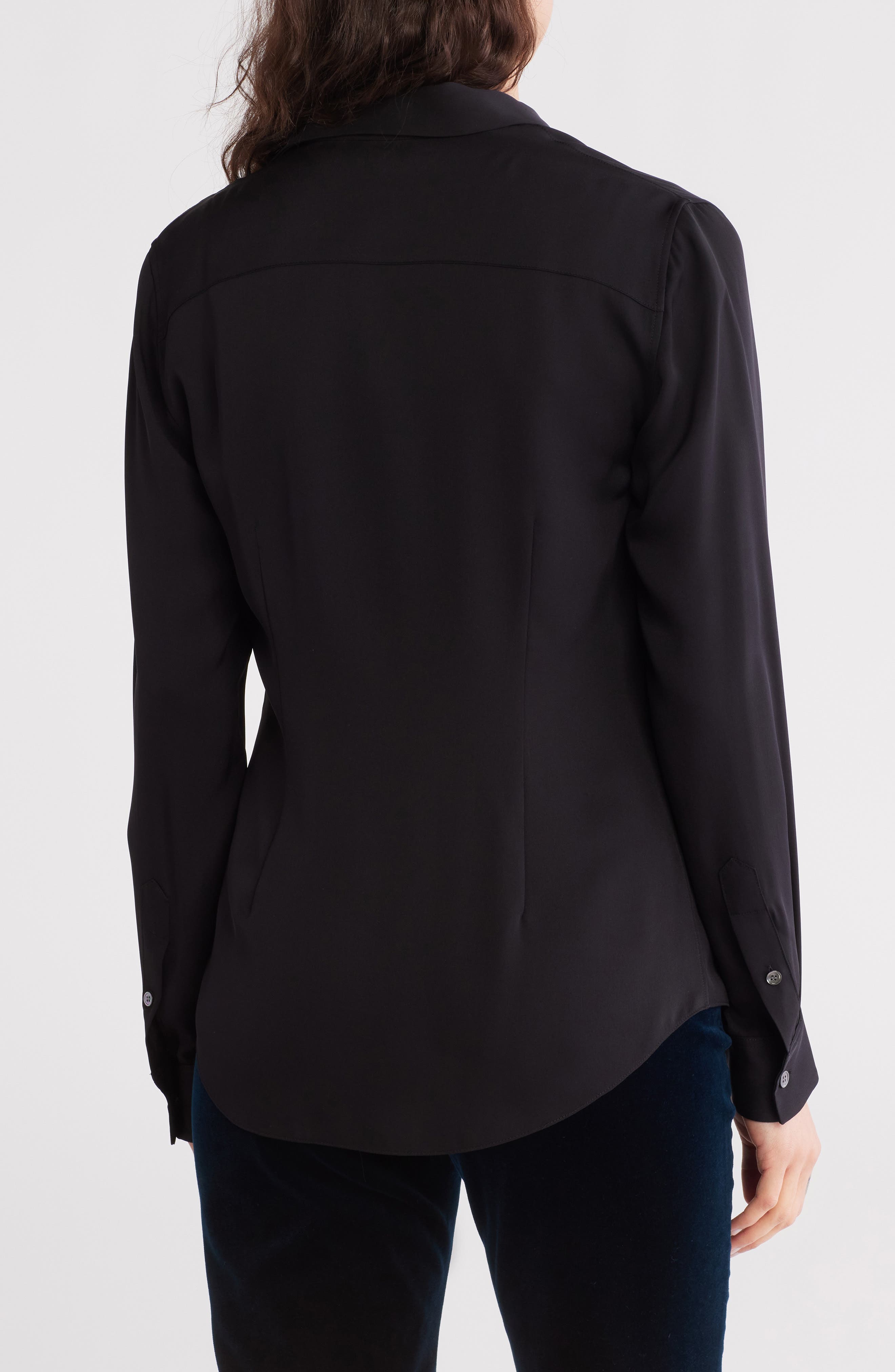Silk Button-Up Shirt - image 2