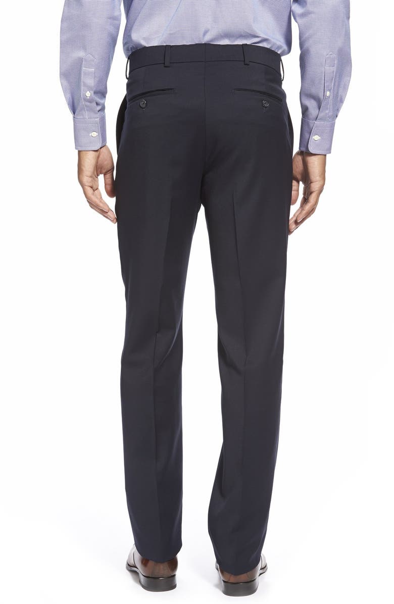 Ballin Classic Fit Flat Front Solid Wool Dress Pants, Alternate, color, 