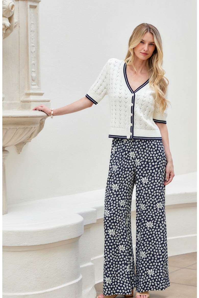 Floral Print Wide Leg Pants, Alternate, color, FLORAL PRINT