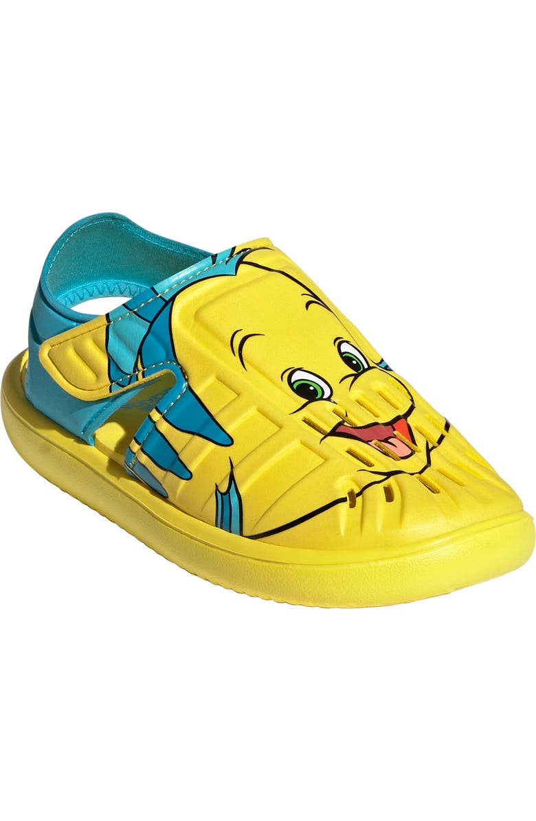 adidas x Disney<sup>®</sup> Kids' The Little Mermaid Flounder Water Sandal, Main, color,