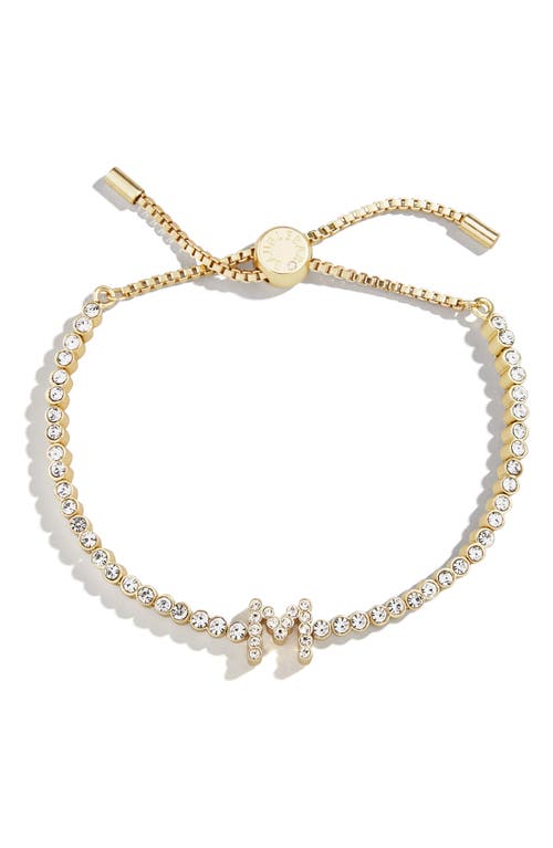 Baublebar Initial Slider Bracelet In Clear M