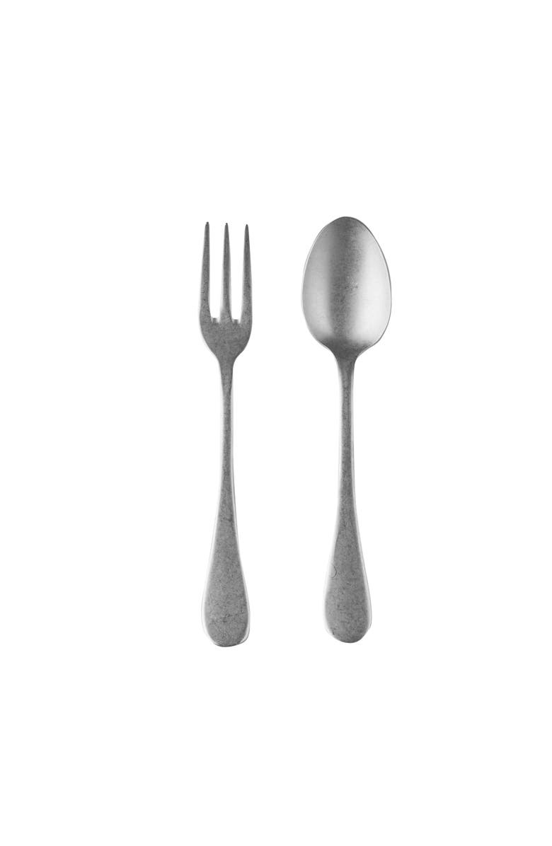 Mepra Vintage Serving Set - 2 Pieces, Main, color, Silver