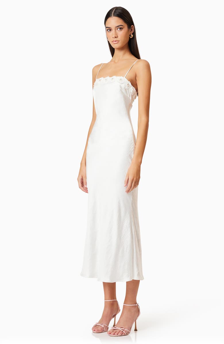 Elliatt Clarissa Satin Midi Dress, Alternate, color,