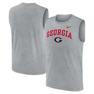 Nike Men's Nike Heather Gray Georgia Bulldogs Primetime Legend Arch Dri-FIT Muscle Tank Top