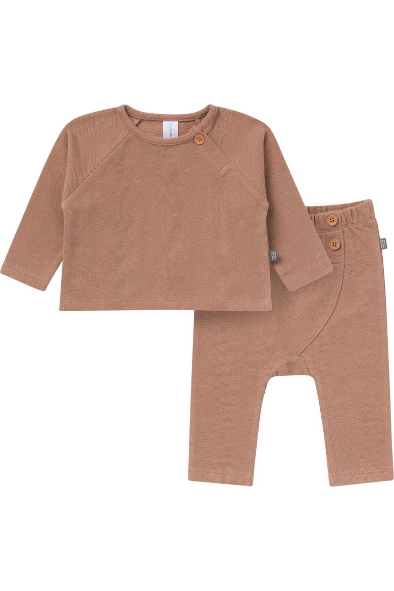Raglan Top and Pant Set, Main, color, Brown