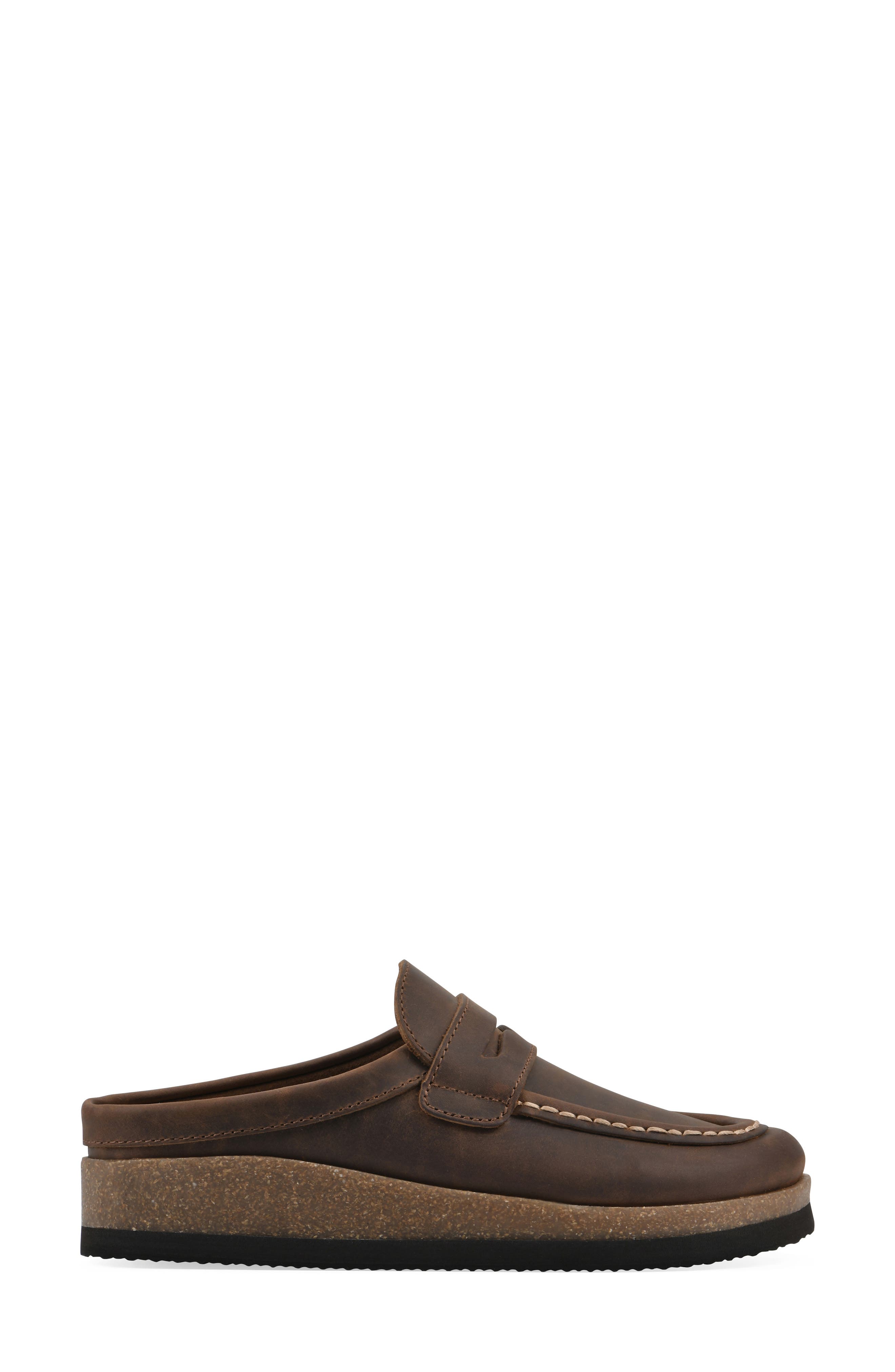 Brinlee Clog, Alternate, color, BROWN LEATHER