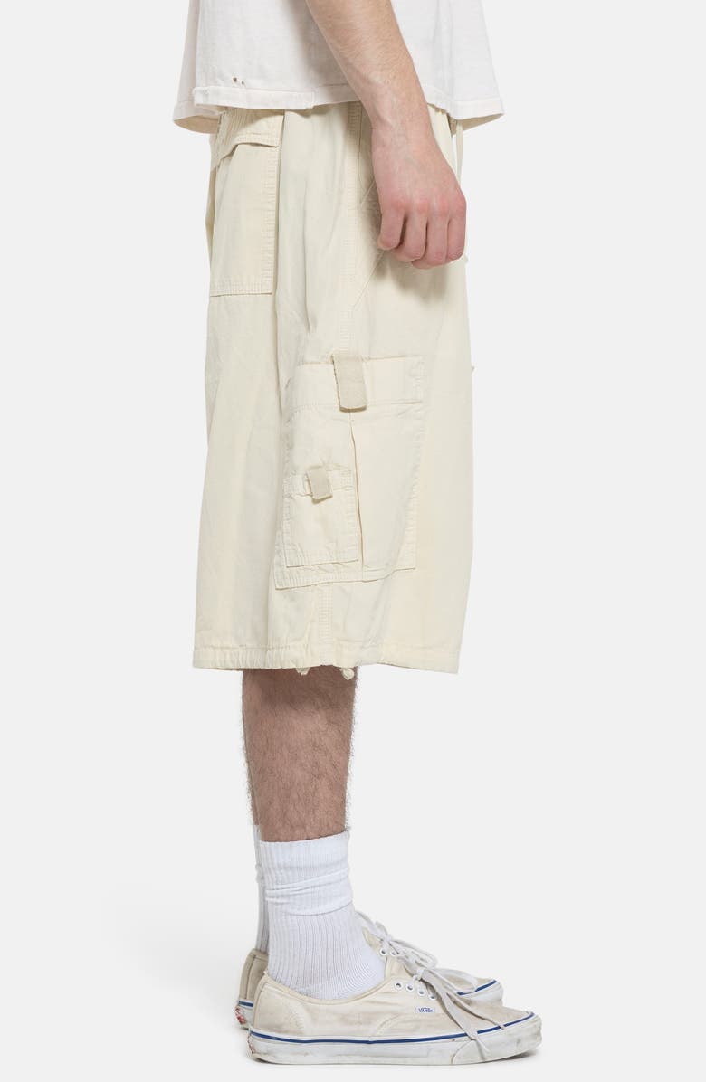 JADED LONDON Oversize Cargo Shorts, Alternate, color, Ecru