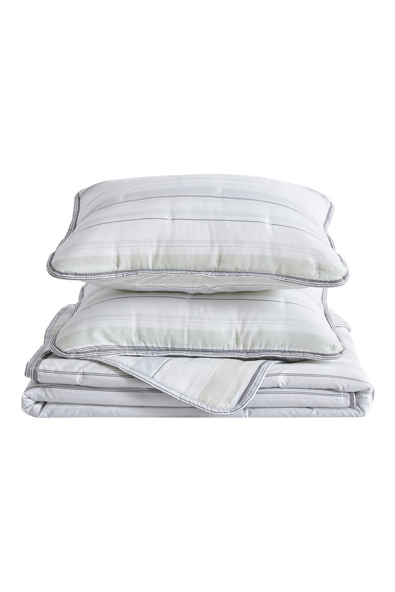 Dot Stitched Quilt Set, Main, color, STRIPED