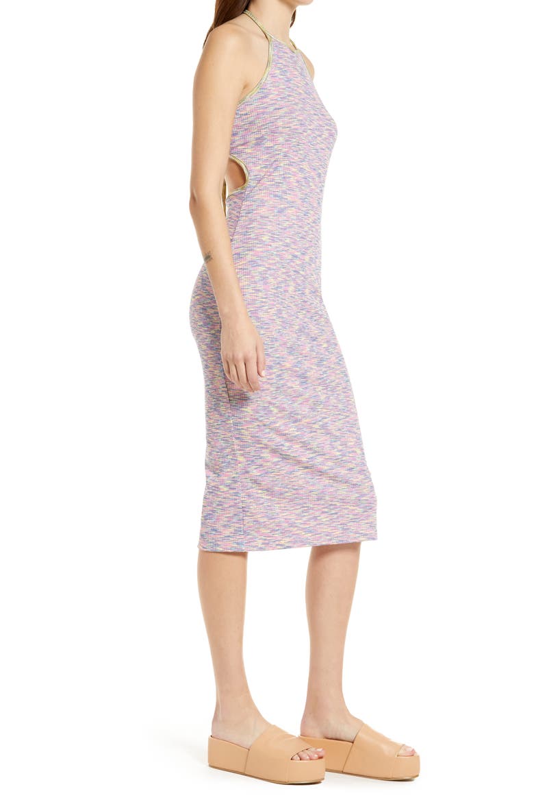 Julia Halter Midi Dress, Alternate, color, BERRY/ HONEYDEW