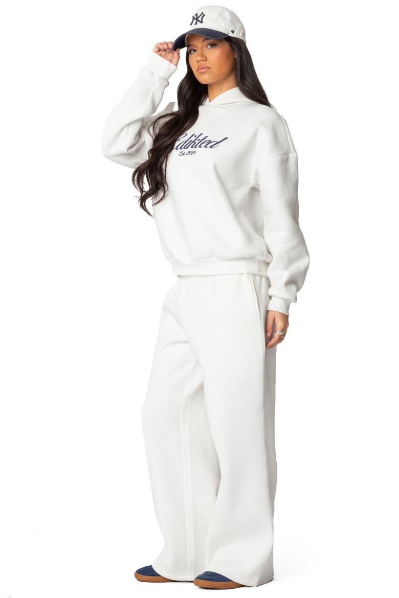 Miss Edikted Oversize Hoodie, Alternate, color, WHITE