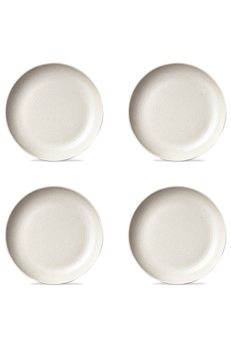 Cream Brooklyn Melamine Dinner Plates Set of 4 Dishwasher Safe, Main, color, Beige