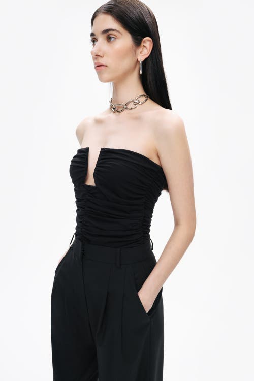 NOCTURNE NOCTURNE DRAPE-DESIGNED CROP TOP