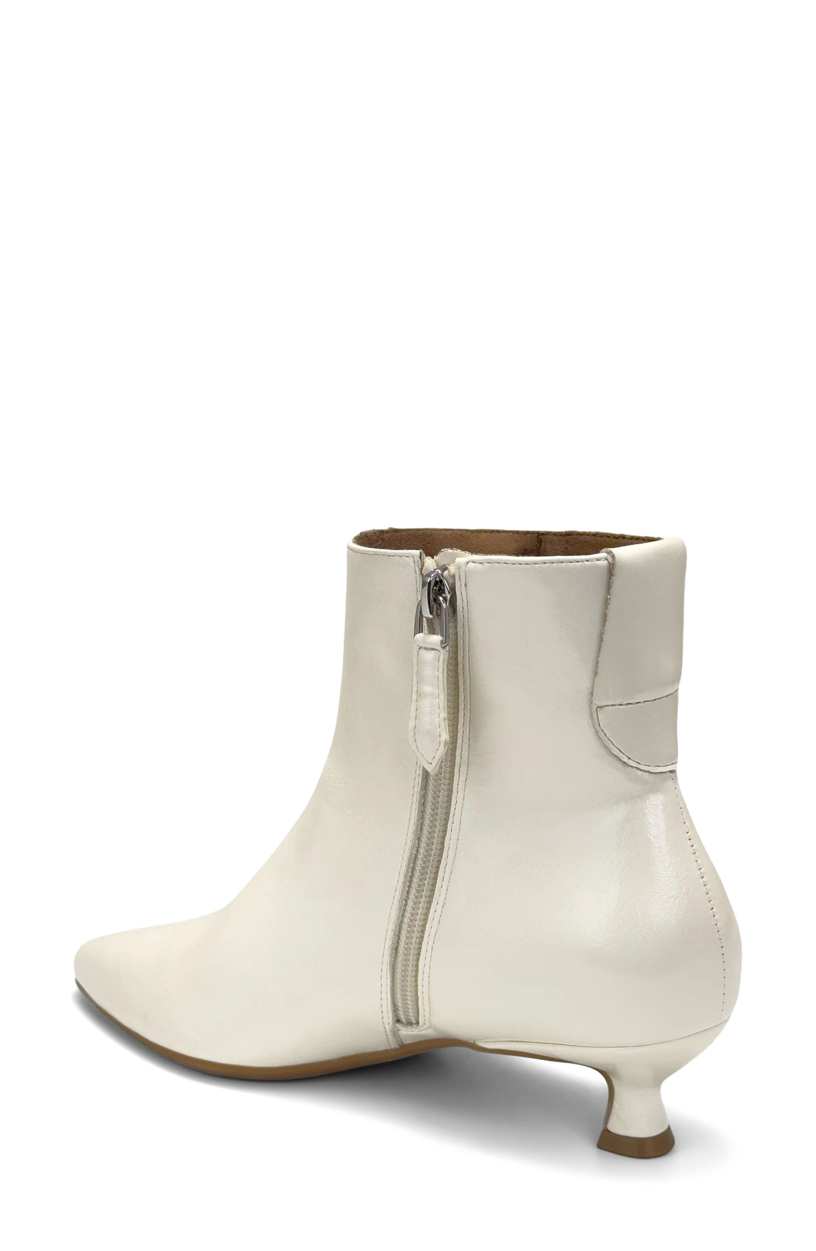 Rizah Faux Leather Bootie, Alternate, color, WHITE