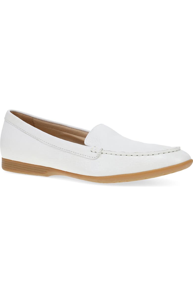 Dansko Lorri Loafer, Main, color, White Milled