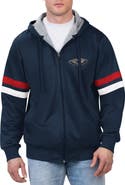 G-III SPORTS BY CARL BANKS Men's G-III Sports by Carl Banks Navy New Orleans Pelicans Contender Full-Zip Hoodie Jacket