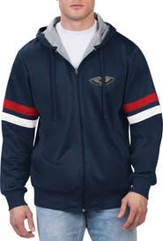 G-III SPORTS BY CARL BANKS Men's G-III Sports by Carl Banks Navy New Orleans Pelicans Contender Full-Zip Hoodie Jacket