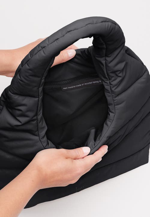 Got Bag Wavy Puffer Recycled Nylon Shoulder Bag In Black