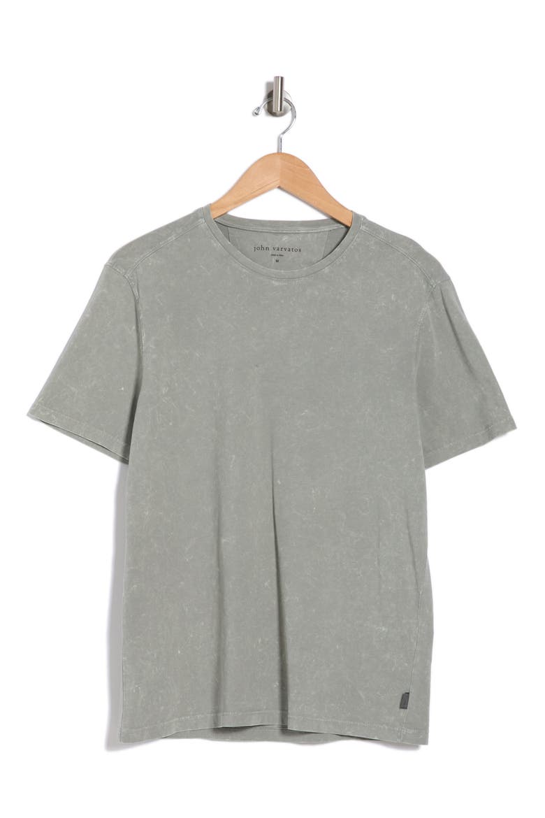 Enzo Marble Wash Cotton T-Shirt, Alternate, color, MED GREY
