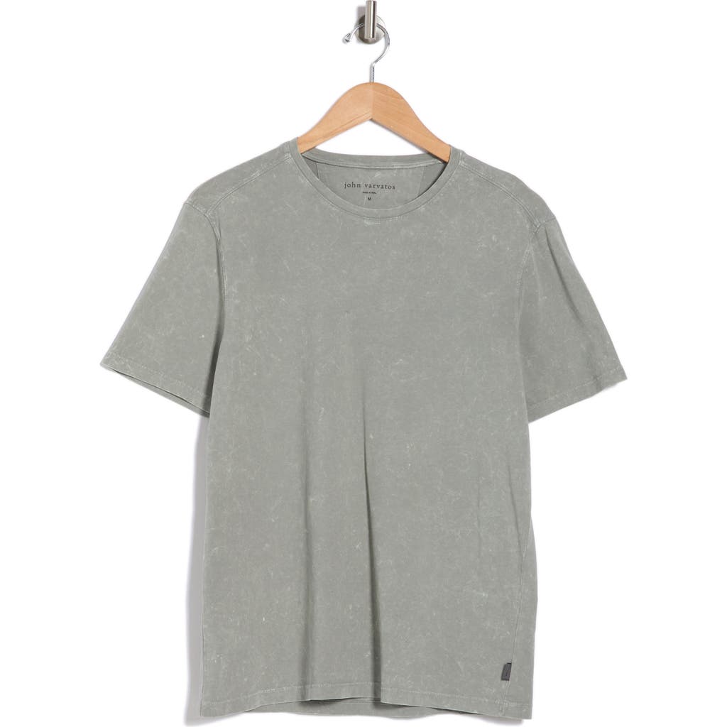 John Varvatos Enzo Marble Wash Cotton T-shirt In Med Grey