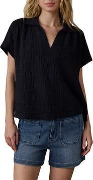Faherty Dune Zoe Cotton Gauze Top