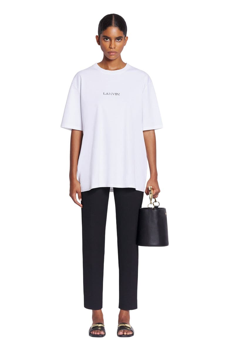 Lanvin Unisex Lanvin Logo T-Shirt, Main, color, Black