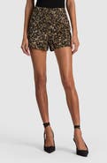 ALICE + OLIVIA Hera High Waist Back Zip Shorts