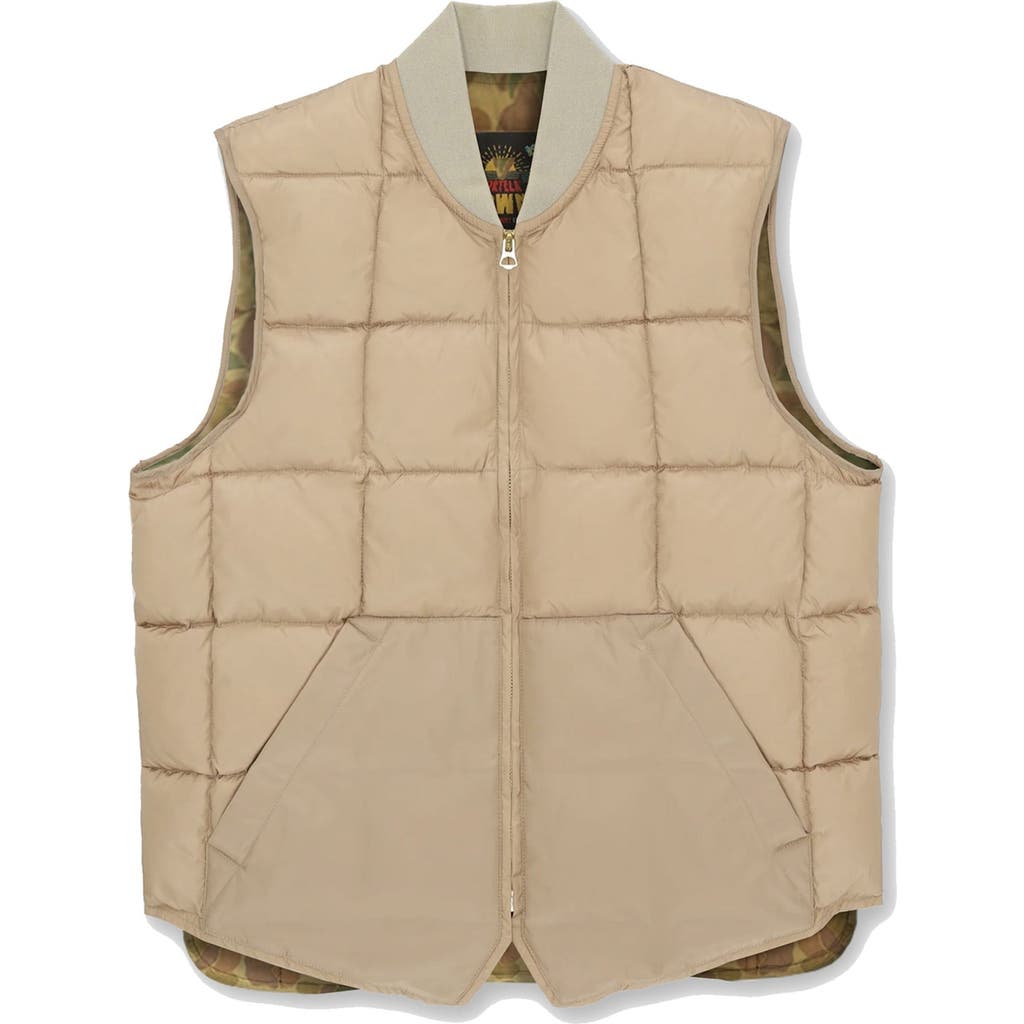 Fortela Nylon Vest2 With Camouflage Lining In Brown