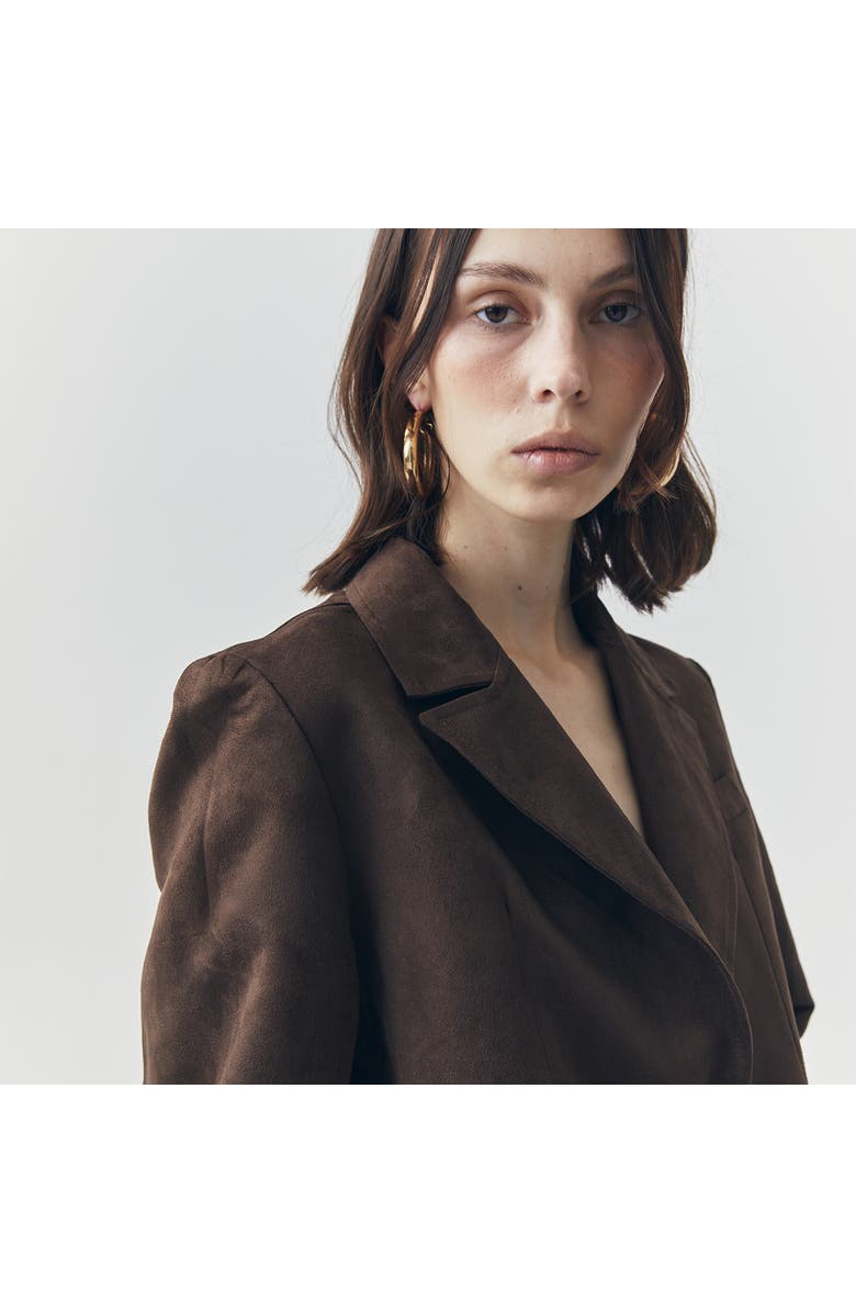 ATS Jett Suede Blazer, Alternate, color, Brown