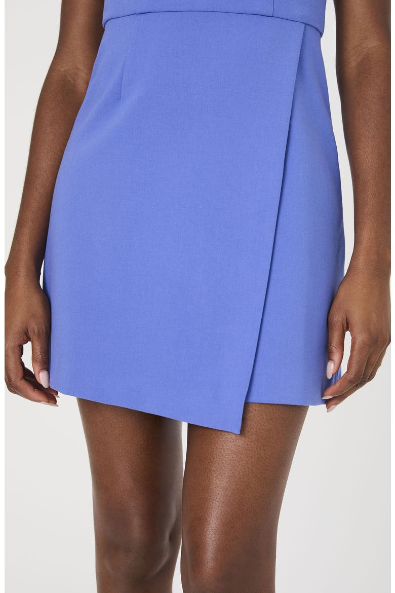 Whisper Faux Wrap Minidress, Alternate, color, BAJA BLUE
