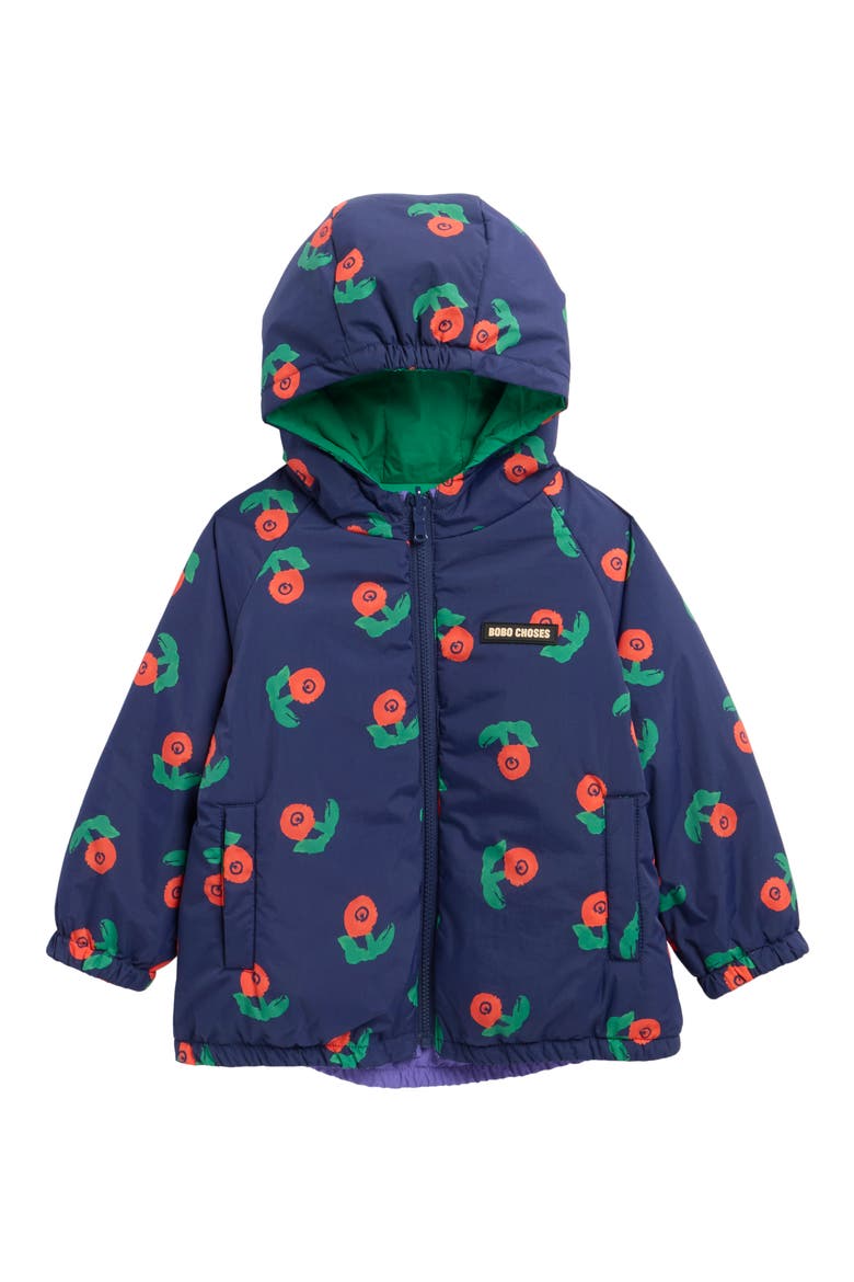 Reversible Hooded Coat, Alternate, color, NAVY BLUE