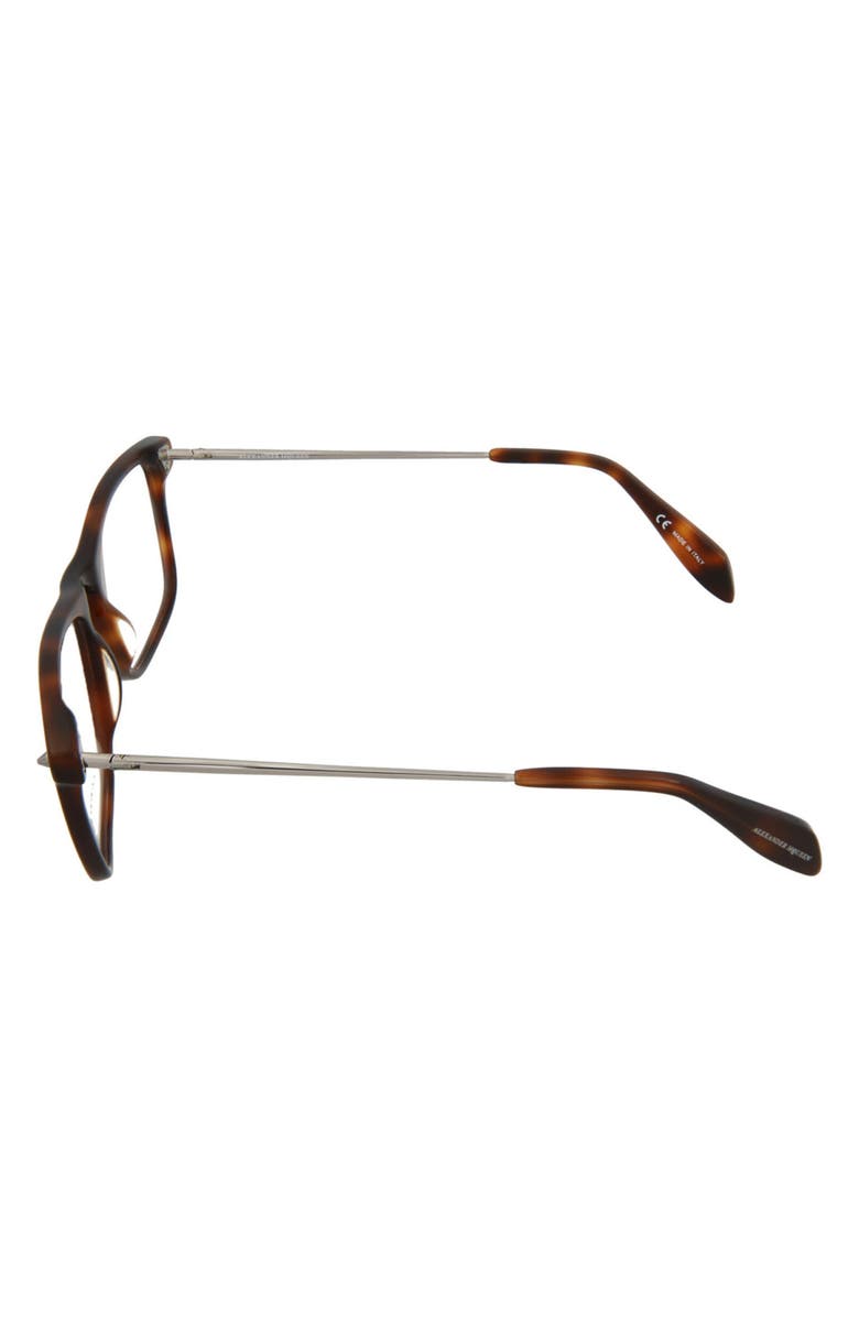 McQueen ALEXANDER MCQUEEN 55mm Square Glasses, Alternate, color,